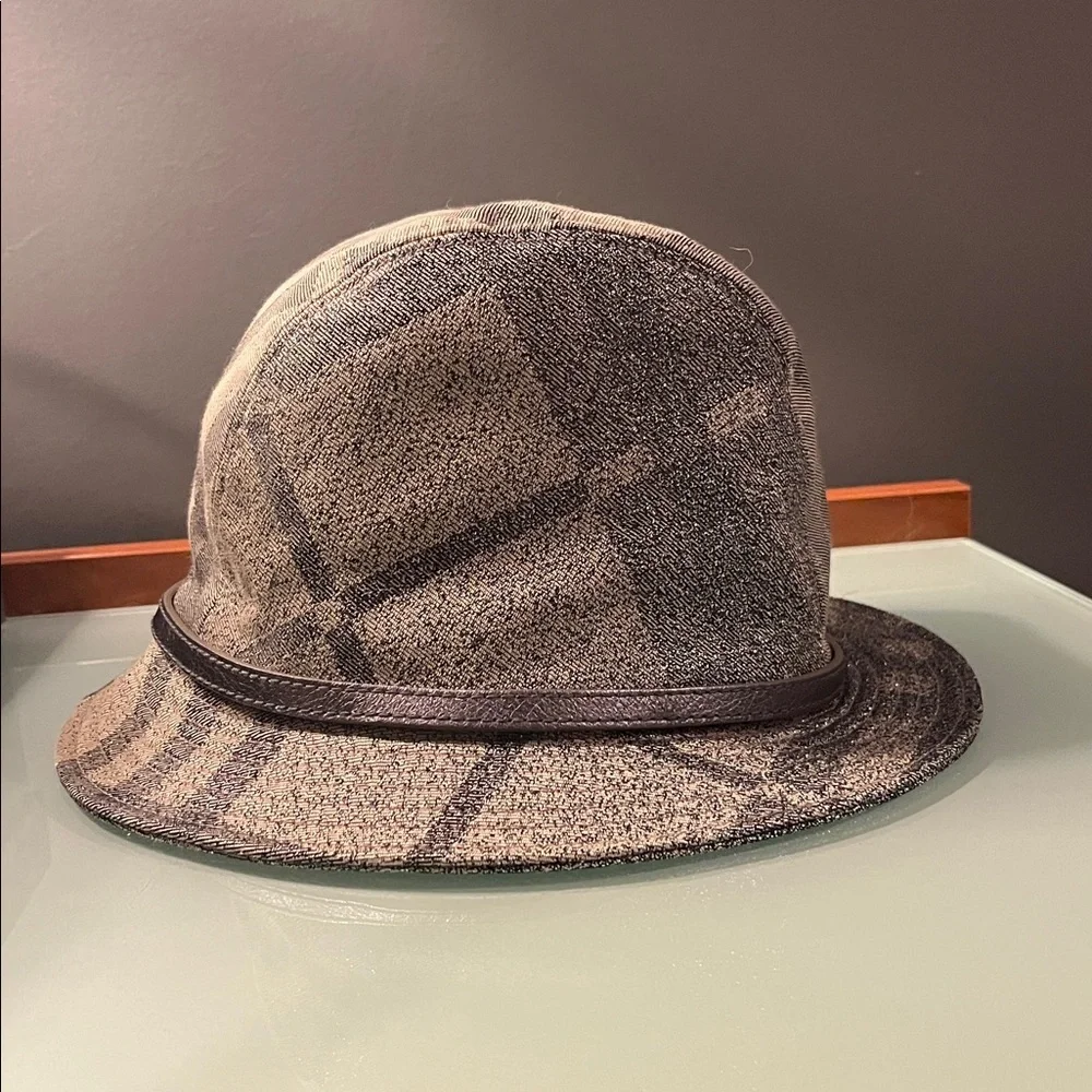 Burberry Metallic Check Hat